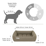 ORTHOPÄDISCHES HUNDEBETT GOLDBRAUN