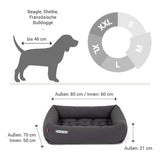 ORTHOPÄDISCHES HUNDEBETT GRAU