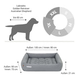 ORTHOPÄDISCHES HUNDEBETT HELLGRAU