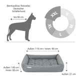 ORTHOPÄDISCHES HUNDEBETT HELLGRAU