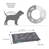 HUNDEKISSEN-COUNTRY GRAU