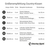 HUNDEKISSEN-COUNTRY HELLGRAU