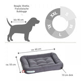 HUNDEKISSEN-LOUNGE GRAU