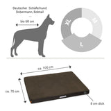 ORTHOPÄDISCHE HUNDEMATRATZE BRAUN