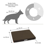 ORTHOPÄDISCHE HUNDEMATRATZE BRAUN