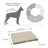 ORTHOPÄDISCHE HUNDEMATRATZE BEIGE-GOLDBRAUN