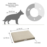 ORTHOPÄDISCHE HUNDEMATRATZE BEIGE-GOLDBRAUN