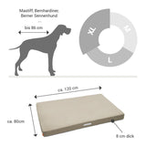 ORTHOPÄDISCHE HUNDEMATRATZE BEIGE-GOLDBRAUN