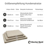 ORTHOPÄDISCHE HUNDEMATRATZE BEIGE-GOLDBRAUN