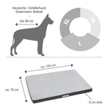 ORTHOPÄDISCHE HUNDEMATRATZE GRAU