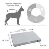 ORTHOPÄDISCHE HUNDEMATRATZE HELLGRAU