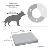 ORTHOPÄDISCHE HUNDEMATRATZE HELLGRAU