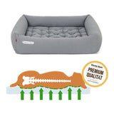 ORTHOPÄDISCHES HUNDEBETT HELLGRAU